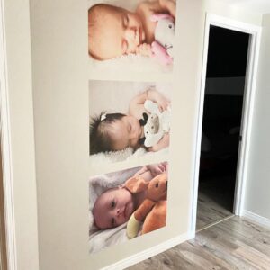 Impression photo personnalisée  sur vinyle murale autocollant