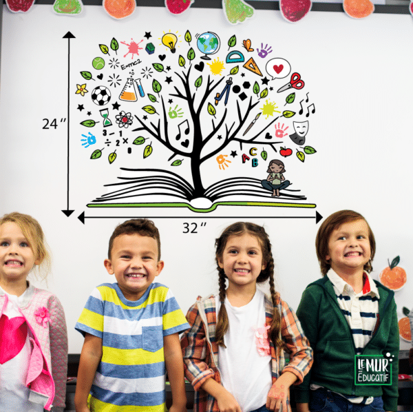 Livre ouvert sur l'arbre des talents et des connaissances – Image 2