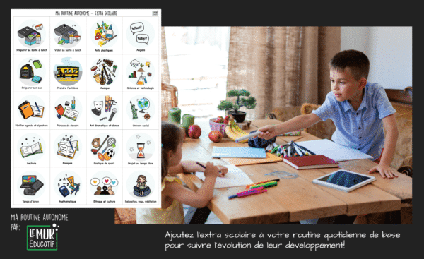 Choisissez votre DUO de routines imagées MA ROUTINE AUTONOME - 40 illustrations individuelles autocollantes ou aimantés au choix – Image 4