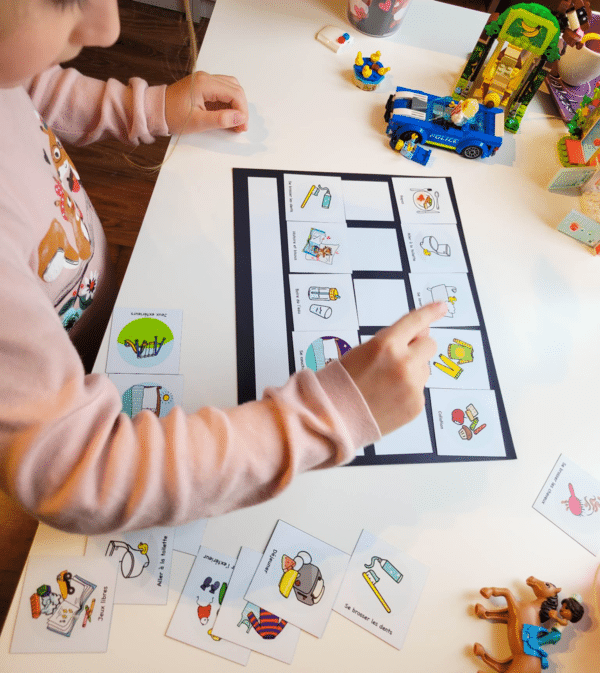 Tableau de planification sous forme de grille