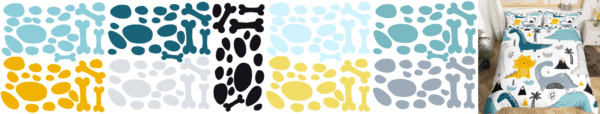 Formes irrégulières et petits os colorés – Image 2