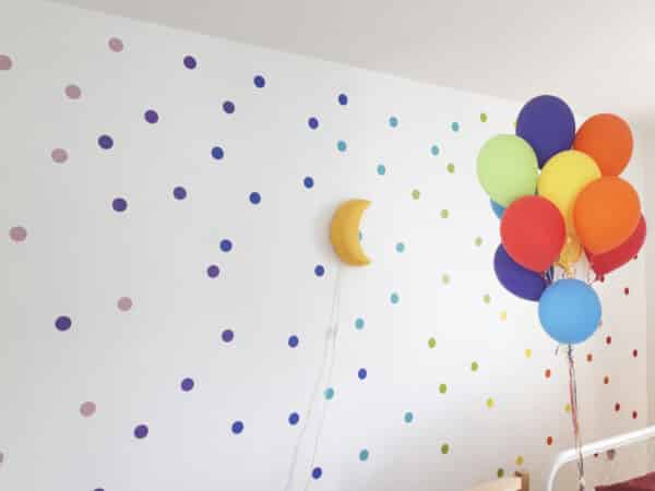 Autocollants muraux en forme de CERCLE de 2,3, 4 ou 5 pouces