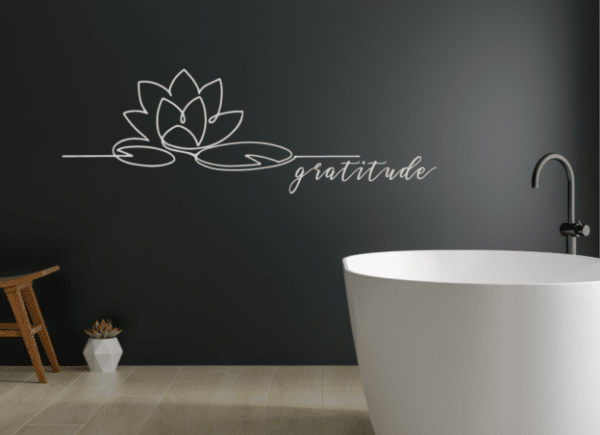 Gratitude et fleur de lotus