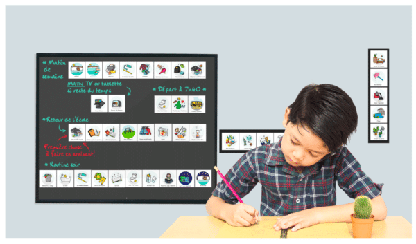 Choisissez votre TRIO de routines imagées MA ROUTINE AUTONOME - 60 illustrations individuelles autocollantes ou aimantés au choix