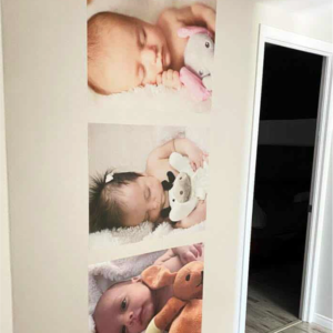 Impression photo personnalisée  sur vinyle murale autocollant