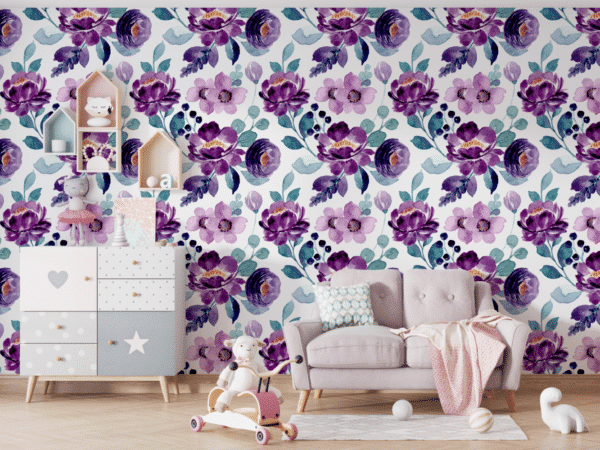 Fleurs Velours Violet