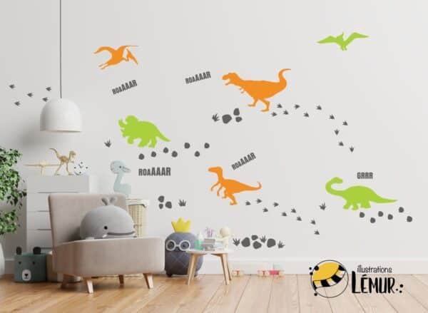 Les silhouettes de dinosaures – Image 2