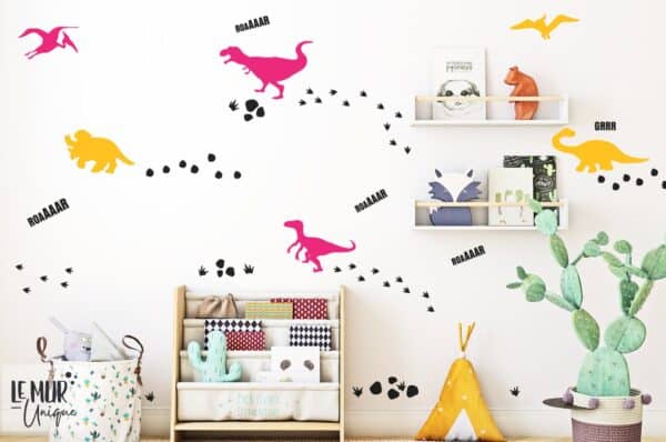 Les silhouettes de dinosaures